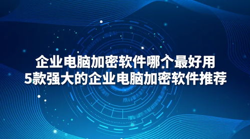 五款強大的企業電腦加密軟件深度解析與推薦
